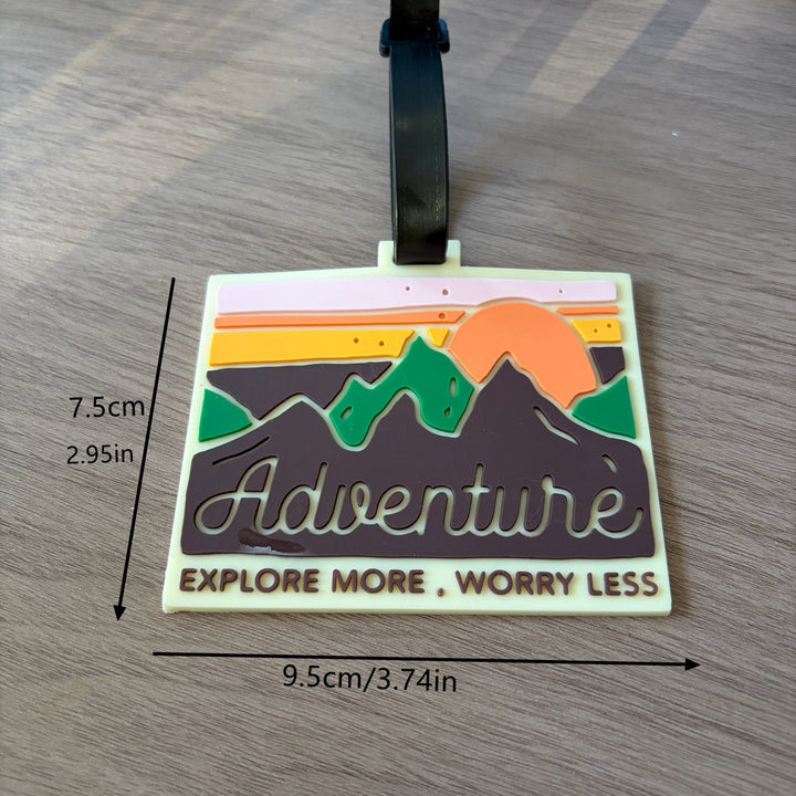 Adventure-Themed Silicone Luggage Tag Stornfield
