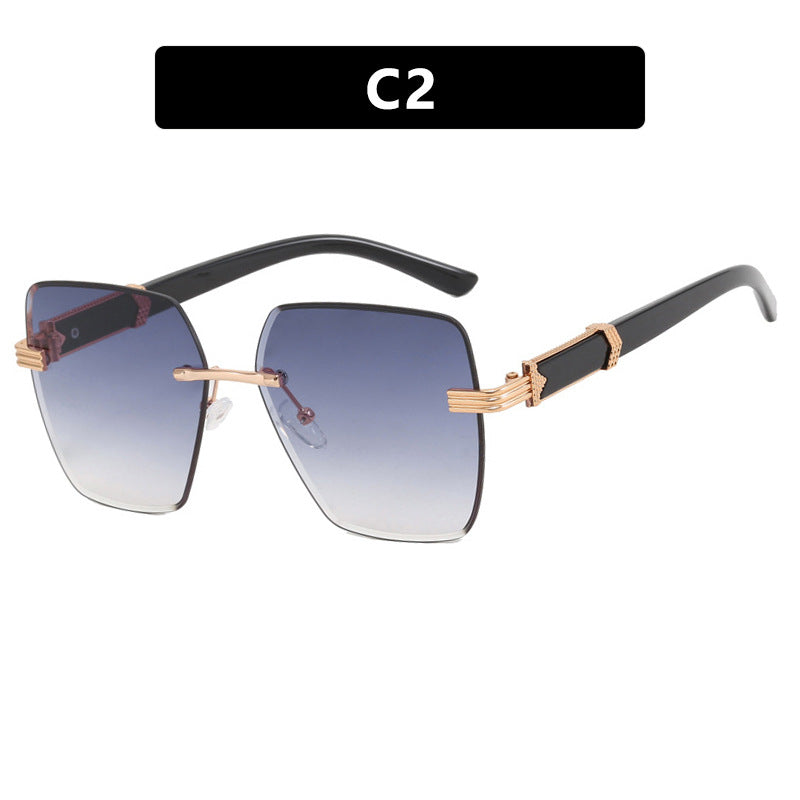 Women's trendy square sunglasses with glamorous accents and UV protection Stornfield