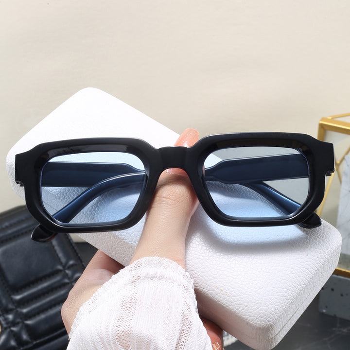 Women's fashionable square sunglasses with clear frame Stornfield