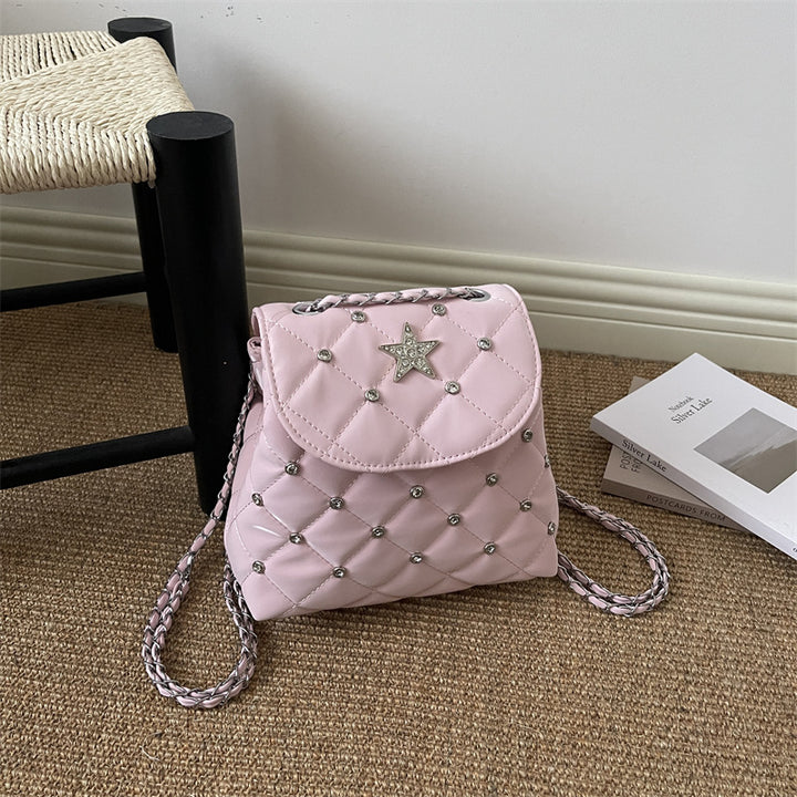 Quilted Star Detail Mini Backpack