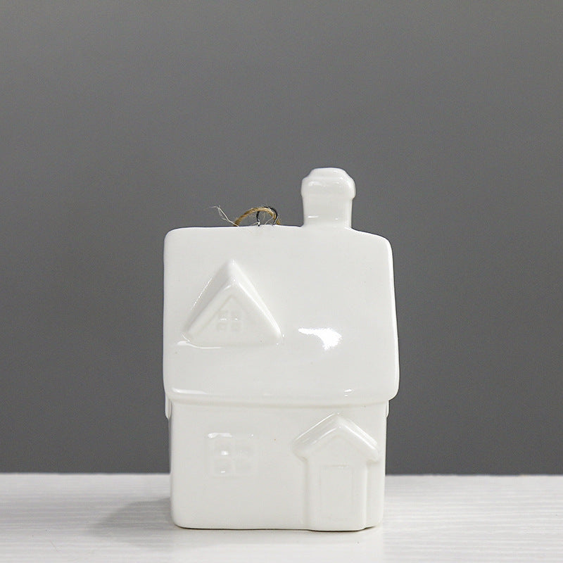 Decorative Ceramic House Figurine Stornfeild