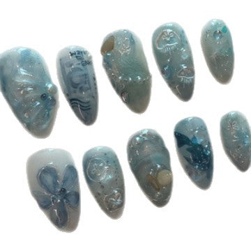 Decorative Themed Press-On Nail Art Set Stornfield