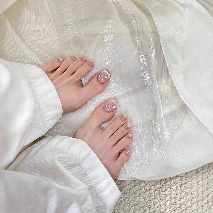 Decorative Press-On Toenail Art