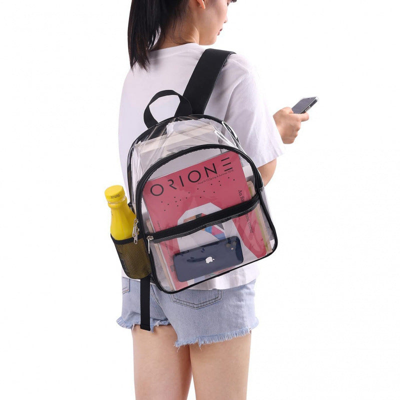 Transparent backpack bag with multiple compartments Stornfield