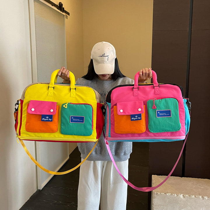 Colorful Multi-Pocket Messenger Bag Stornfield