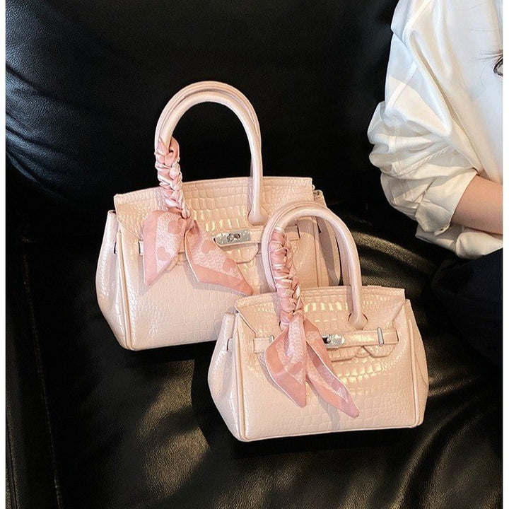 Elegant Crocodile Embossed Handbag Stornfield