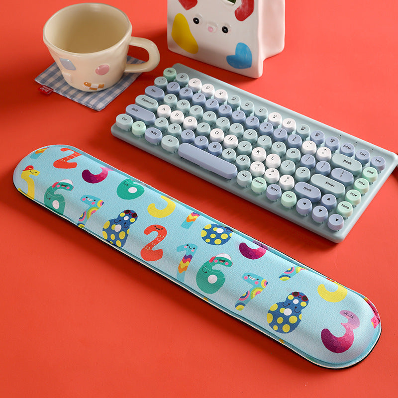Cartoon-Themed Ergonomic Wrist Rest Pad
