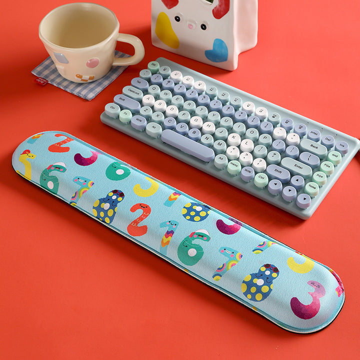 Cartoon-Themed Ergonomic Wrist Rest Pad