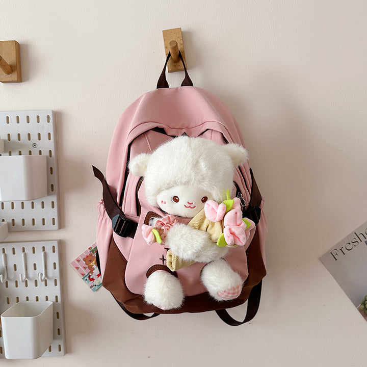 Backpack with Cute Plush Design and Practical Compartments Stornfield