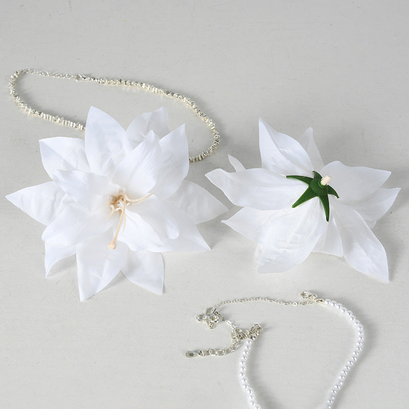 Floral Embellished Hair Clips