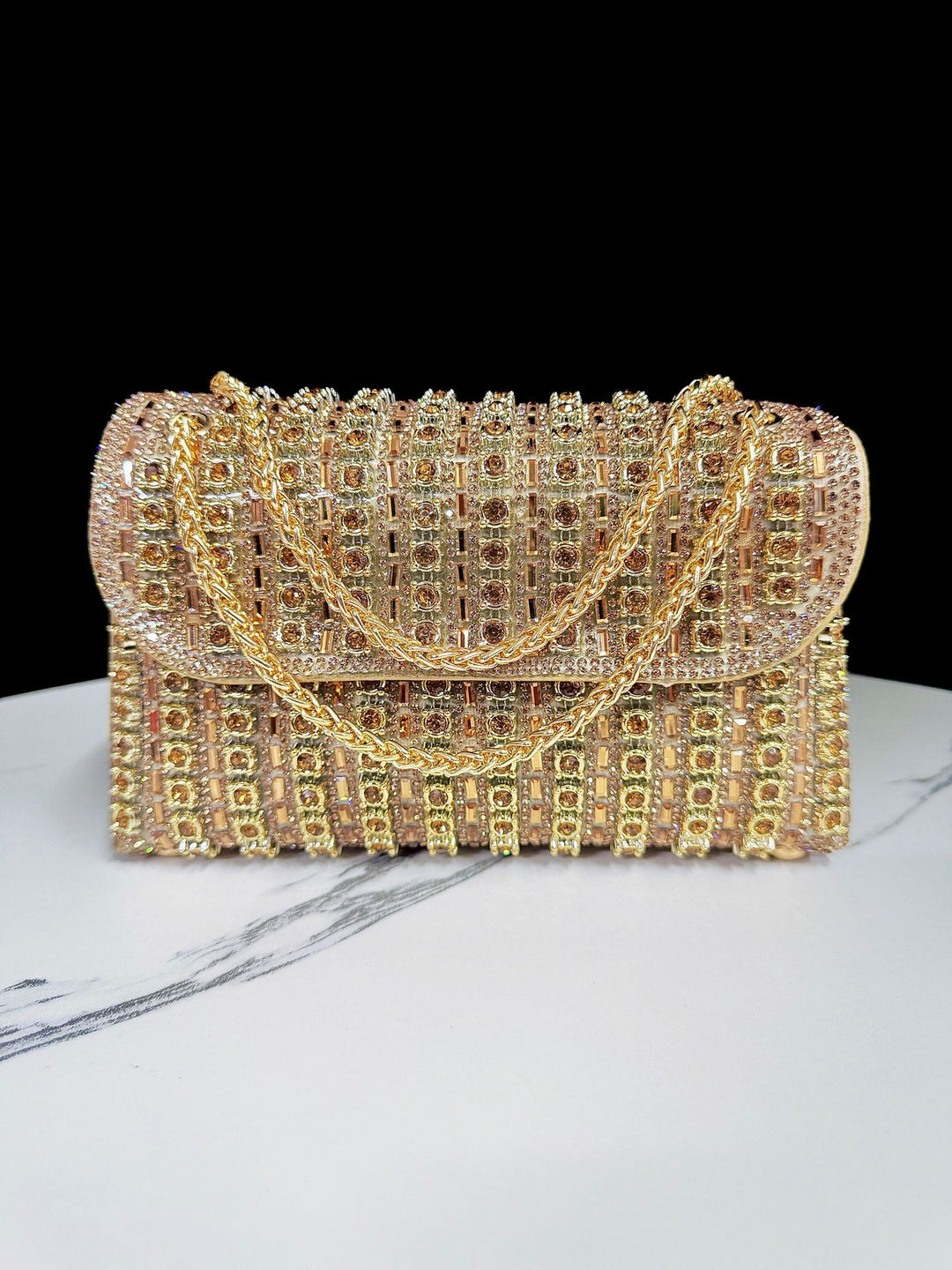 Decorative Crystal Evening Clutch