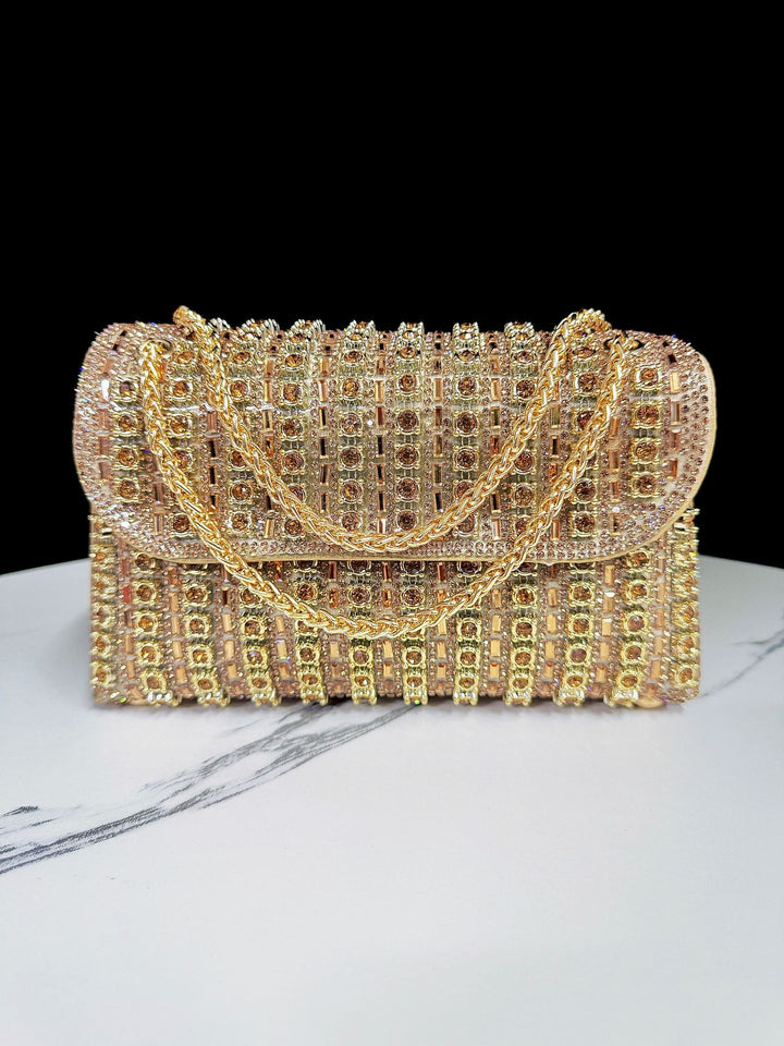 Decorative Crystal Evening Clutch