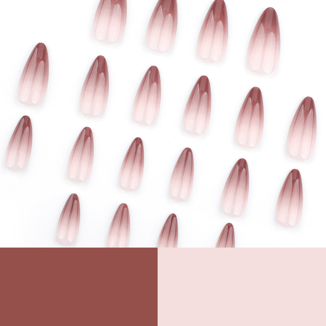 Artistic stiletto nails with elegant ombre design Stornfield