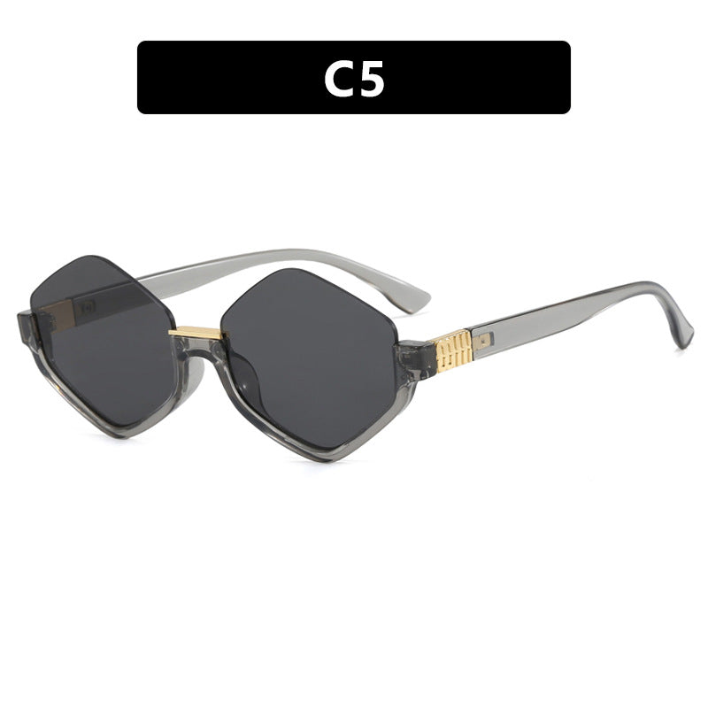 Women's fashionable sunglasses with trendy hexagonal frame and protective lenses Stornfield