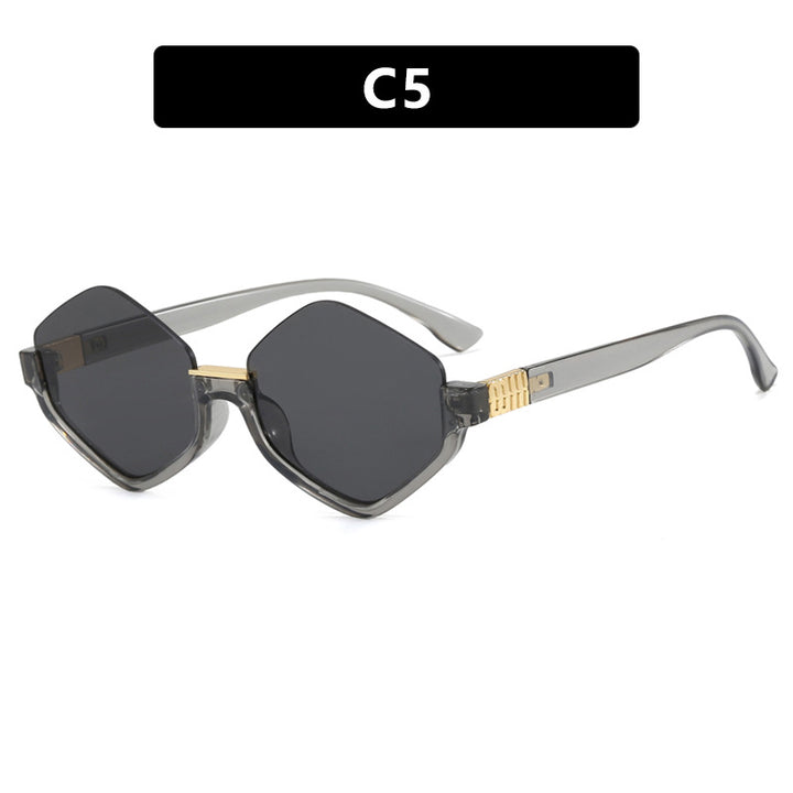 Women's fashionable sunglasses with trendy hexagonal frame and protective lenses Stornfield