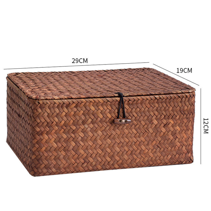 Handwoven Storage Box with Lid Stornfield