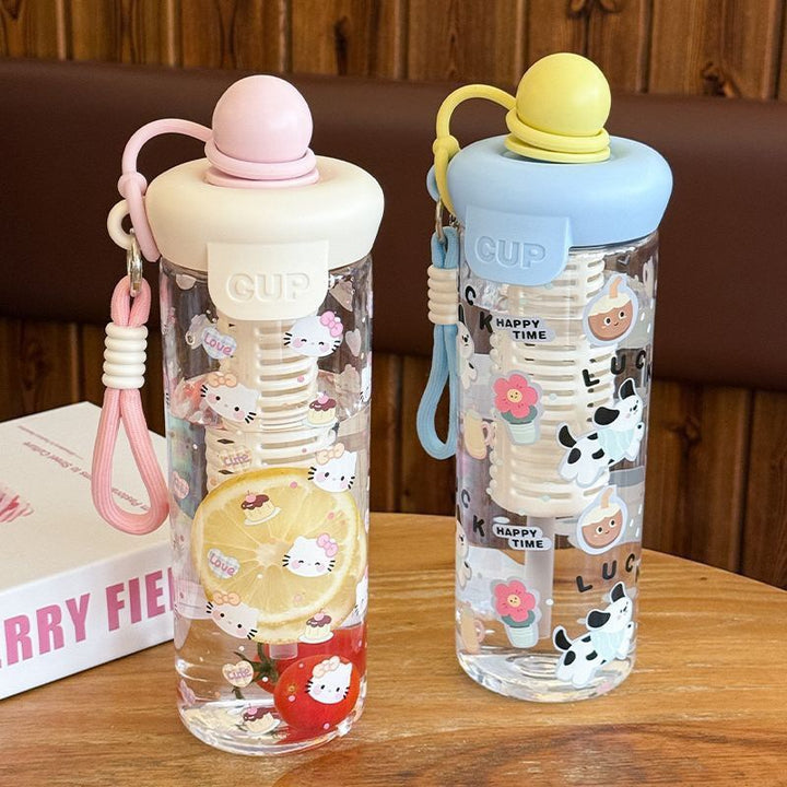 Women’s water bottle with cheerful design and fruit infusion insert Stornfield
