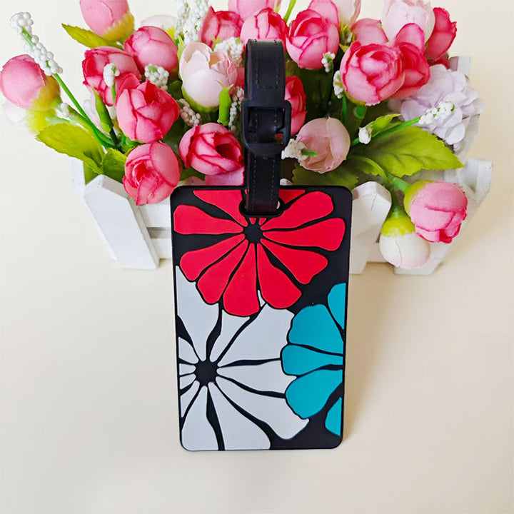 Unisex luggage tag in creative rainbow design Bowlift