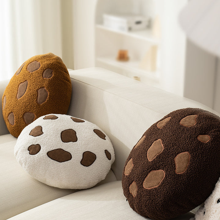 Teddy beret with spotted pattern
