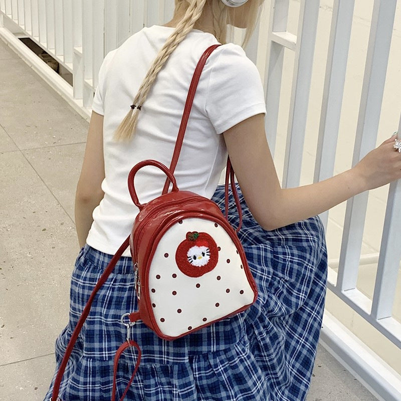 Plush Backpack with Fruity Design and Playful Details Stornfield