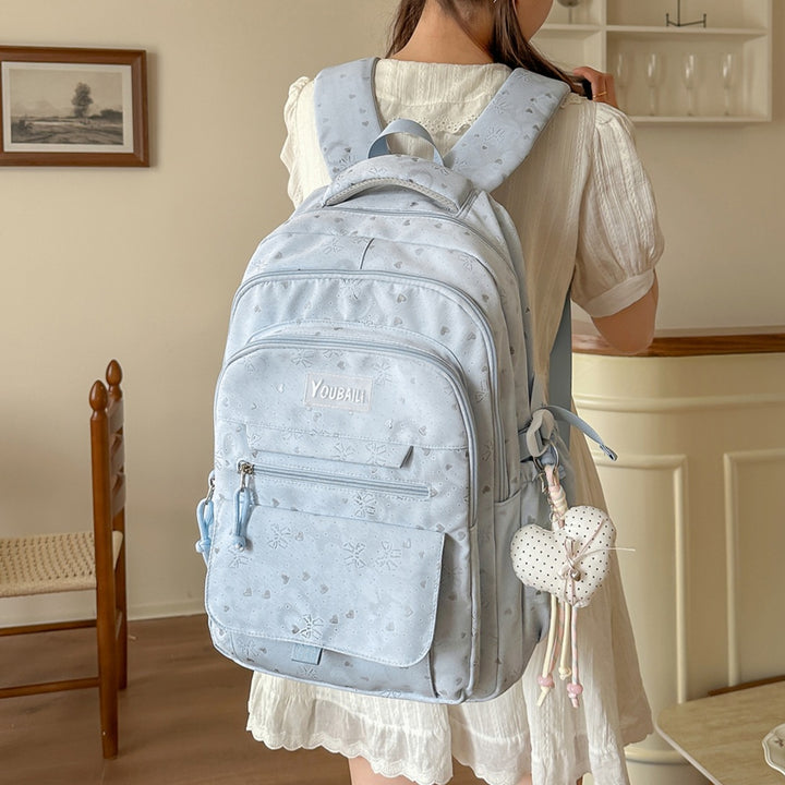 Charming Floral Print Backpack Stornfield