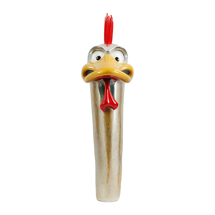 Playful Chicken-Themed Decorative Figurine