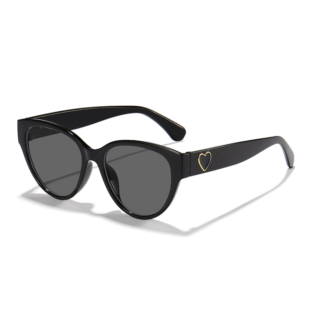 Ladies Cat-Eye Sunglasses with Heart-Shaped Detail and UV Protection Stornfield