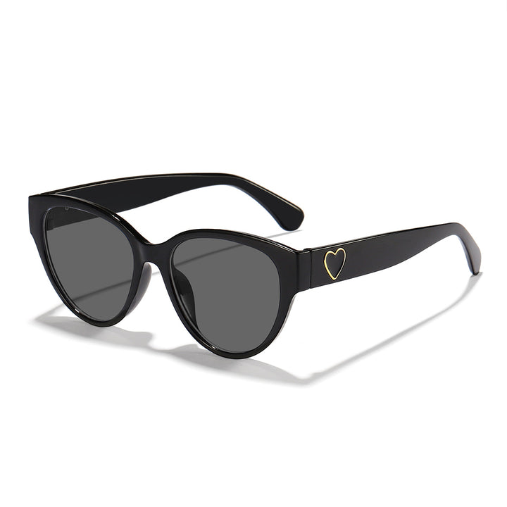 Ladies Cat-Eye Sunglasses with Heart-Shaped Detail and UV Protection Stornfield