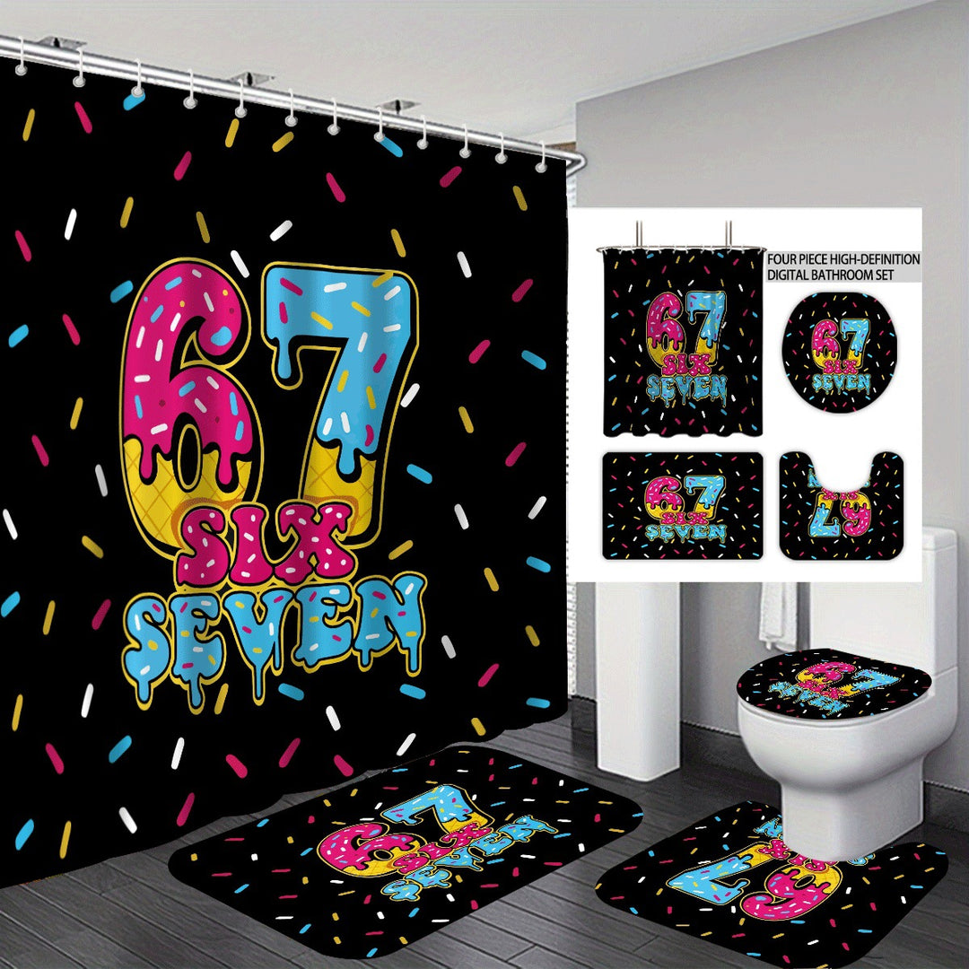 Colorful Dessert-Themed Bathroom Set Stornfield