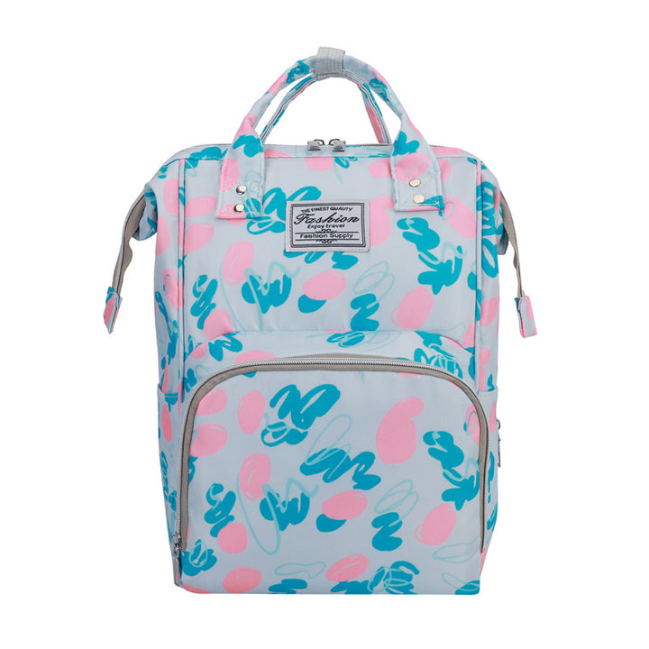 Floral Print Multi-Functional Diaper Backpack Stornfield