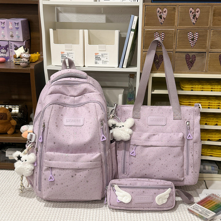 Star-Printed Multi-Pocket Backpack Stornfield