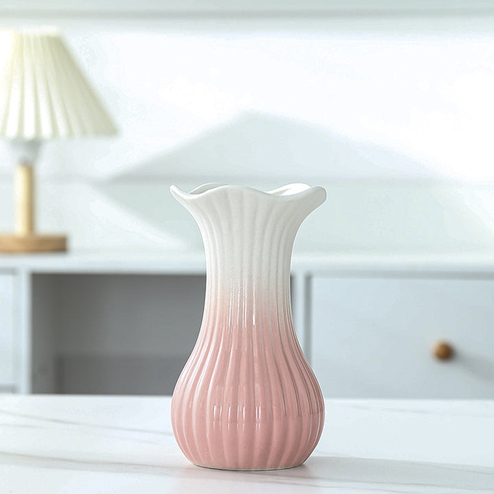 Elegant Floral Design Ceramic Vase Stornfeild