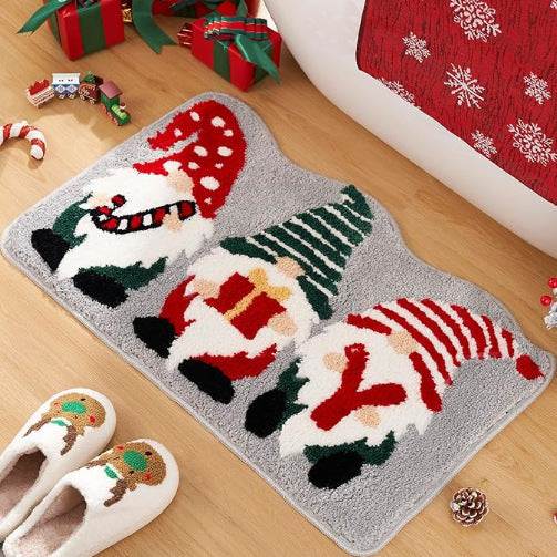 Whimsical Gnome-Themed Bath Mat Stornfield