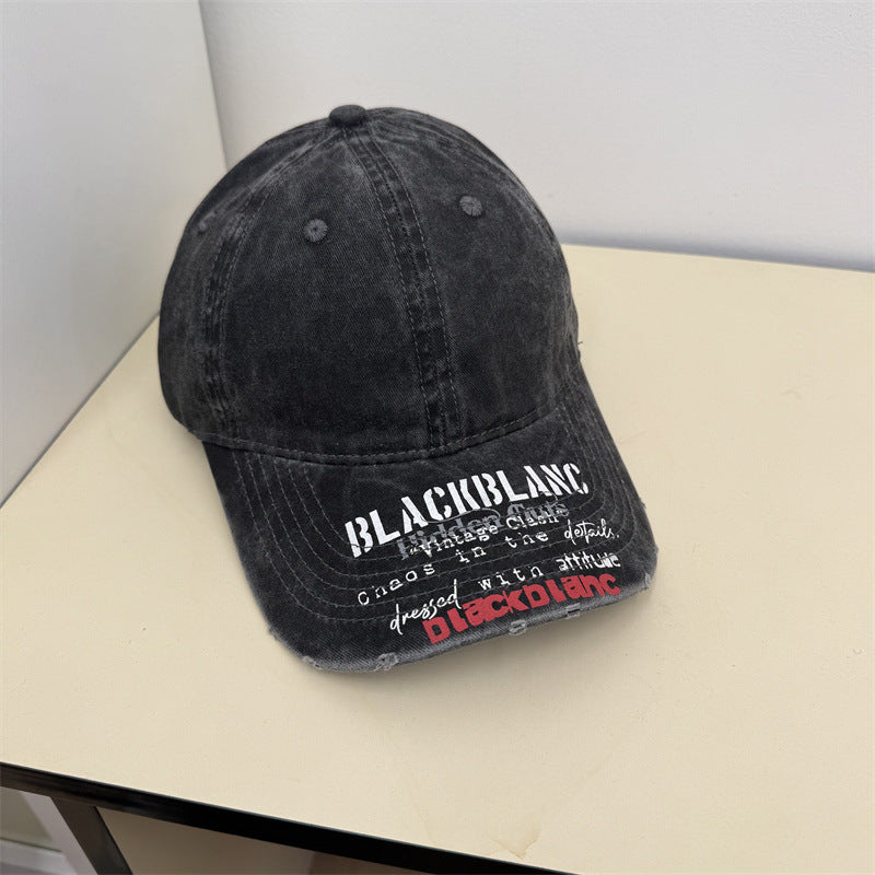 Men's Distressed Graphic Denim Cap Stornfield