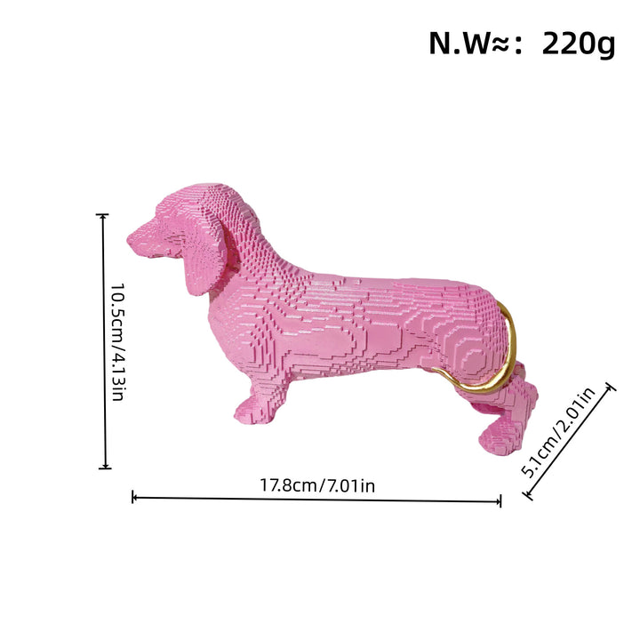 Playful decorative figure of a cute dachshund Stornfield