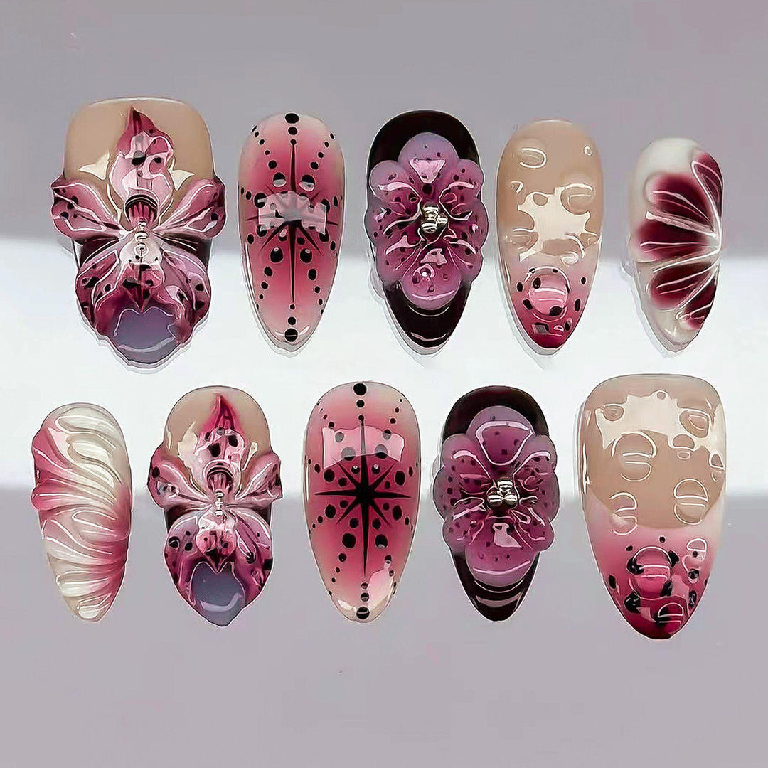 Artistic Floral Nail Art Set