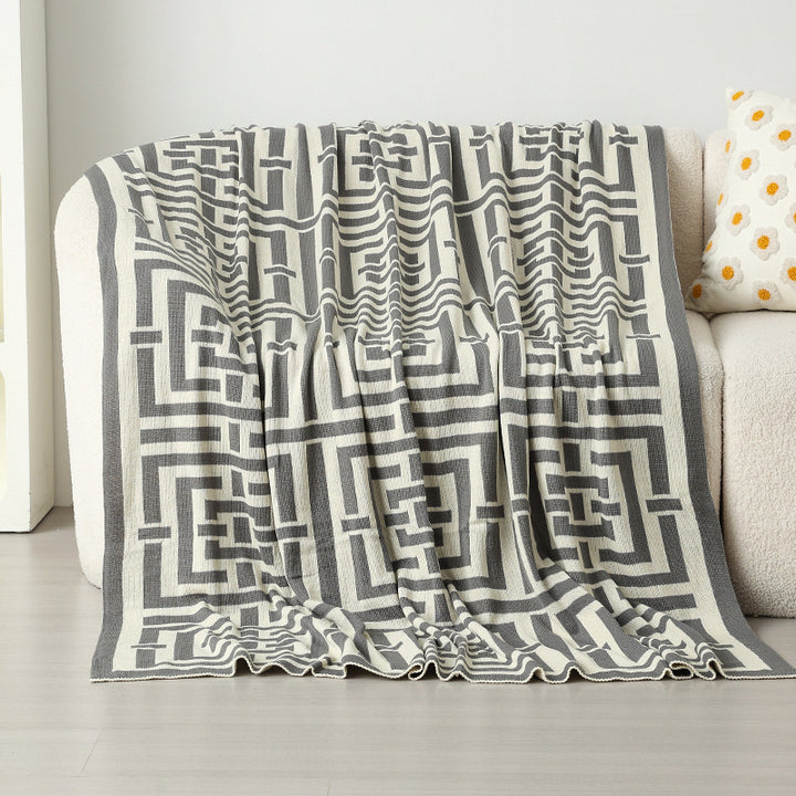 Women's decorative comfort blanket in modern geometric design Stornfield