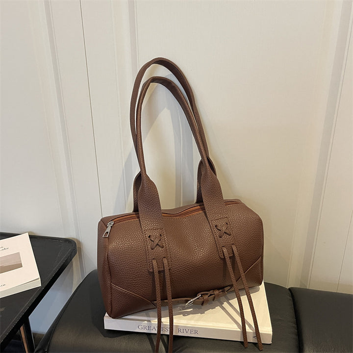 Modern Textured Handheld Satchel