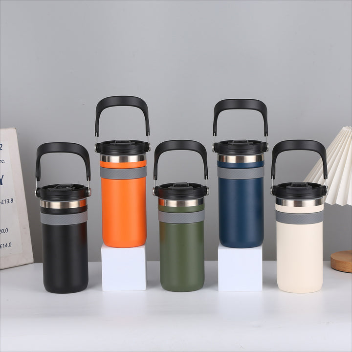 Ladies insulated thermo mug with practical carrying handle Stornfield