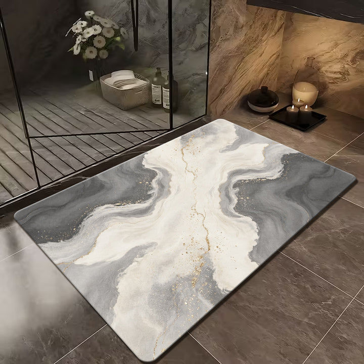 Luxury Marble Design Bath Mat