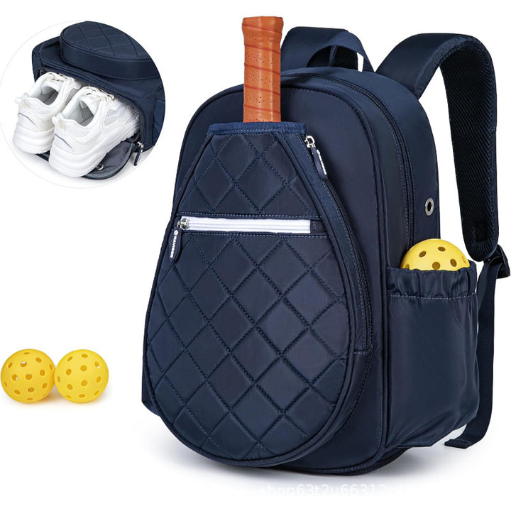 Sporty backpack with integrated shoe compartment and pockets for sports accessories Stornfield