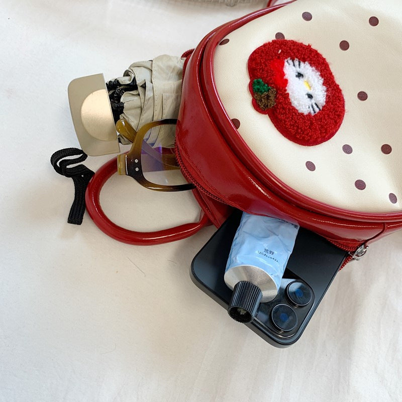 Plush Backpack with Fruity Design and Playful Details Stornfield