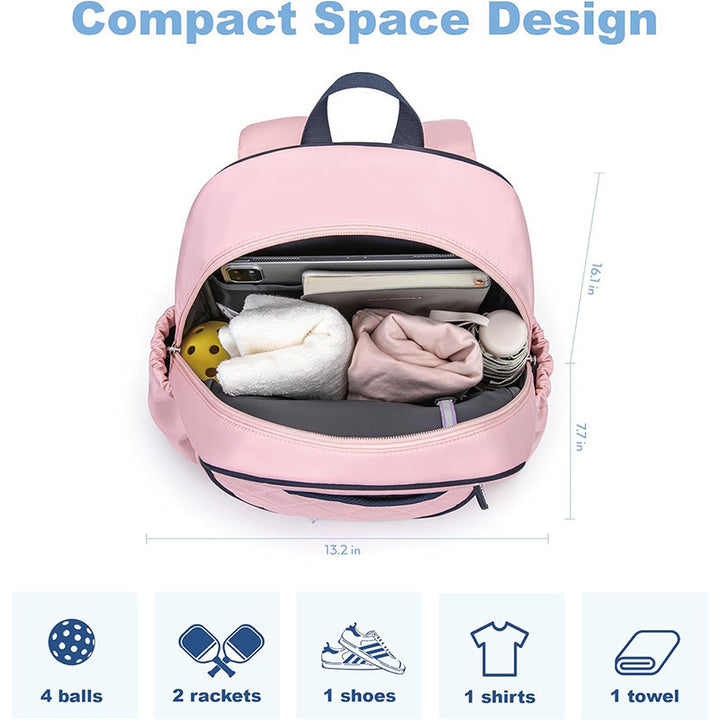 Sporty backpack with shoe and racket compartment Stornfield