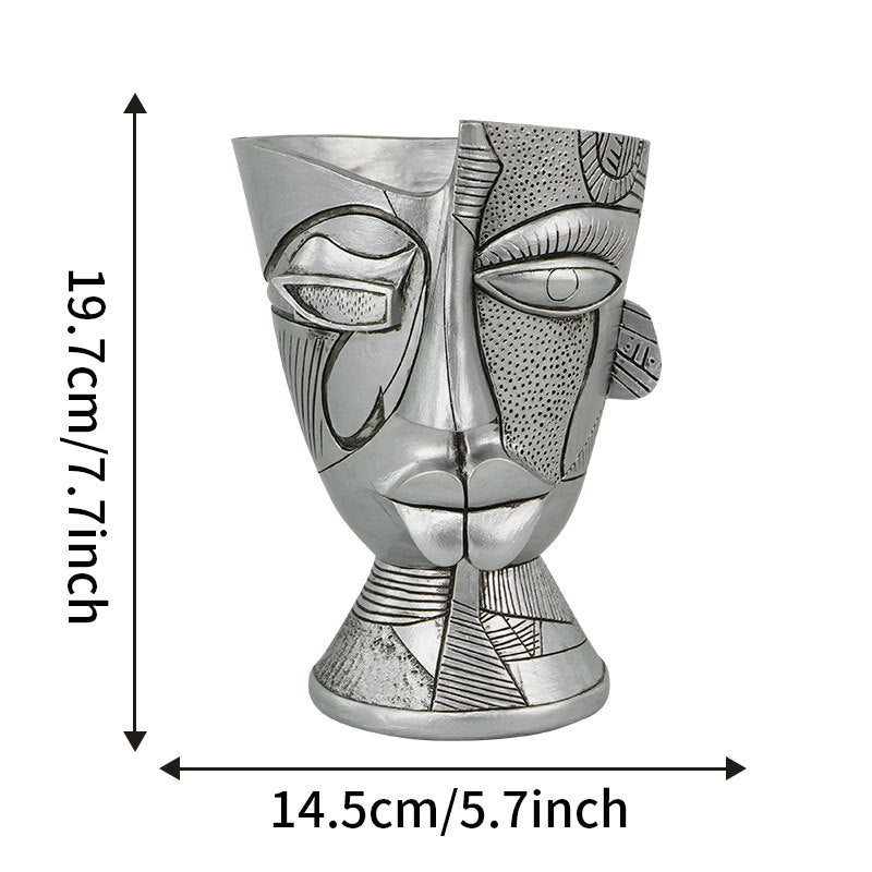 Abstract Decorative Face Vase