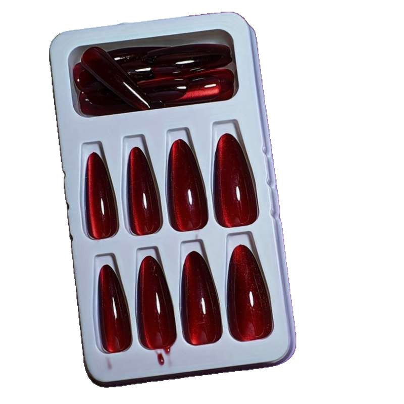 Glossy Pointed Stiletto Press-On Nails Stornfield