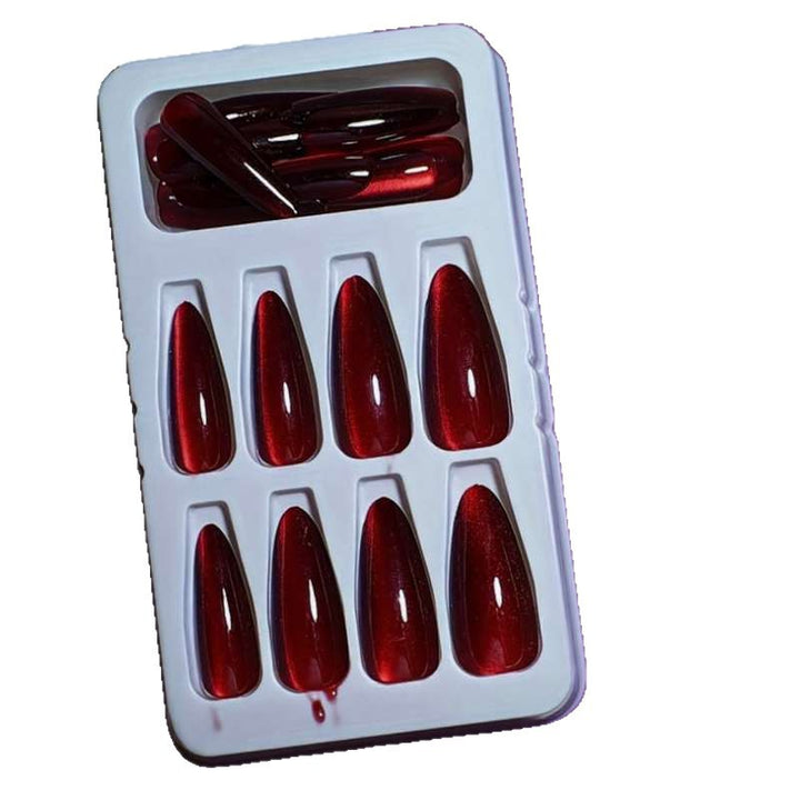 Glossy Pointed Stiletto Press-On Nails Stornfield