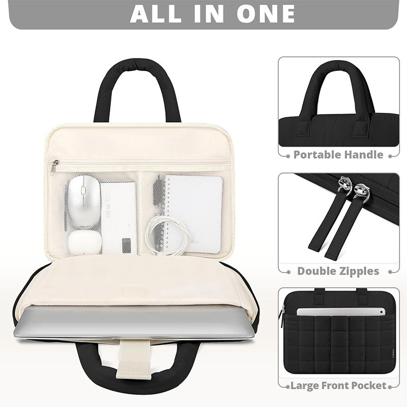 Padded Laptop Handbag with Versatile Interior Pockets Stornfield