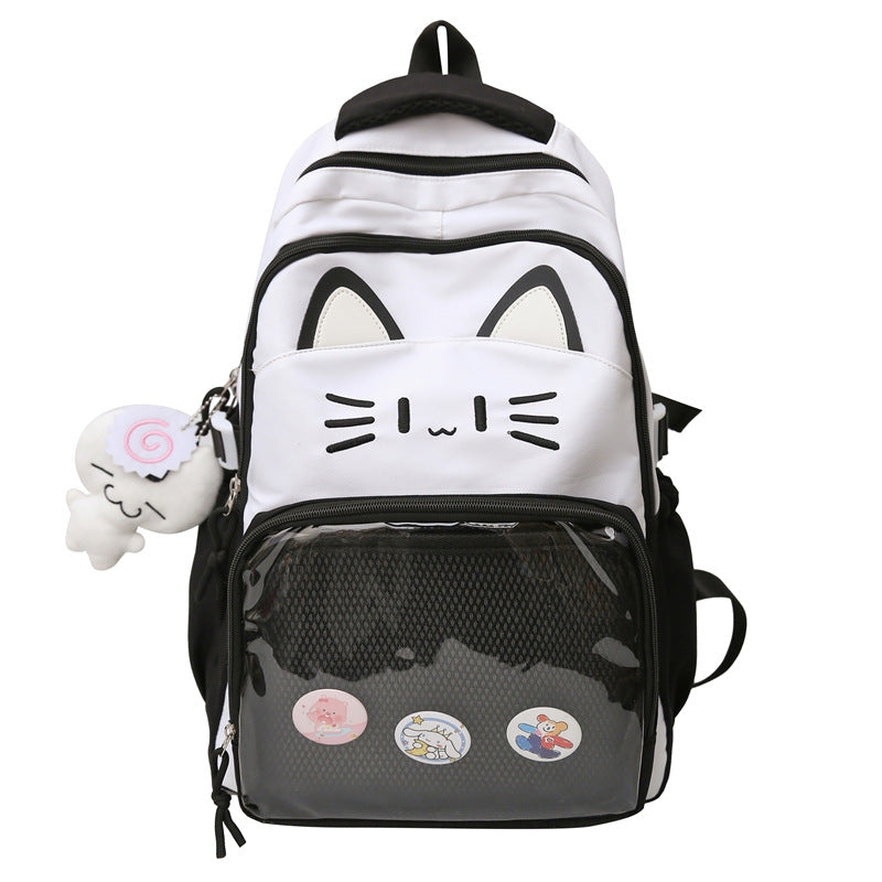 Cute Cat-Themed School Backpack Stornfield