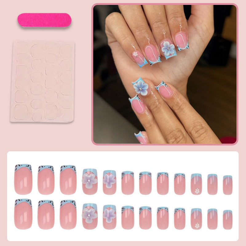 Artificial nails with floral designs Stornfield