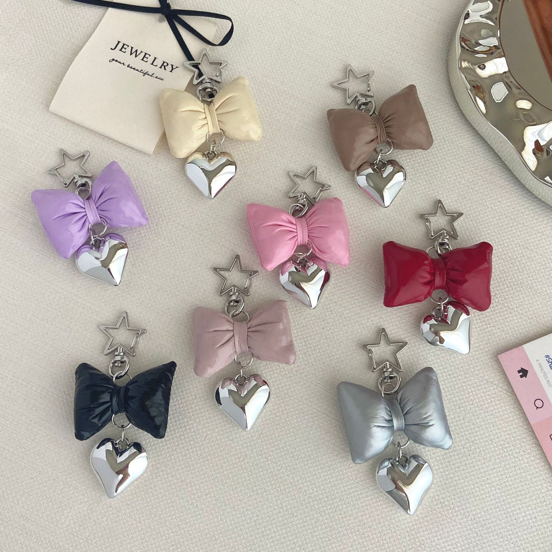 Bow-Shaped Charm Keychain Stornfield